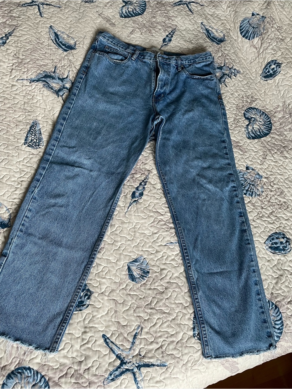 BDG Straight-Leg Jeans in Mid Blue Wash